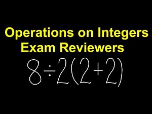 Grade 7 - Operations On Integers Exam Review |(Tagalog/Filipino Math)