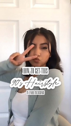 90's Inspired Easy and Cute Hairstyle Tutorial