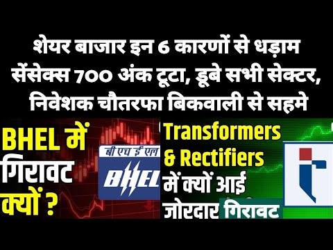 why share market crash today | bhel share news | transformer and rectifiers share news | hind copper