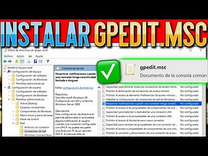Como Instalar GPEDIT.MSC en Cualquier Version de Windows 10, 11, 8, 7 (2026)