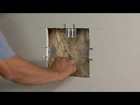 Prest-on Drywall Fasteners Insta-back Drywall Repair Installation Video