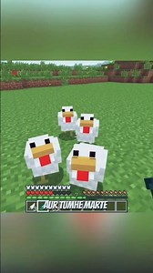 This Minecraft Version Makes CHICKENS Dangerous! #minecraft #shorts #short