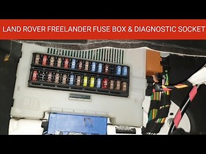 Land Rover Freelander 2 Cabin Cockpit, Engine Bay Fuse Box and Diagnostic Socket Location