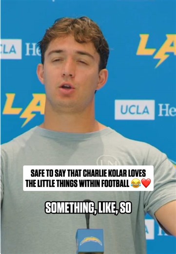 the game of football is a beautiful thing 😮‍💨 #charliekolar #losangeleschargers #nfl