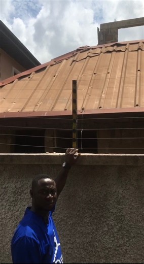 2.9K views · 20 reactions | Electric Fence Wire Installation With Solar Panels To Secure Your Property From Intruders. | EDO DIY | Facebook