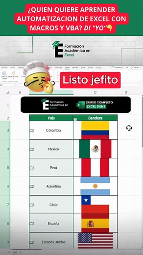 7.4K views · 117 reactions | Insertá banderas en Excel  —...