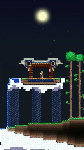 Terraria Starter Sky Base Build #build #gaming #Terraria #shorts