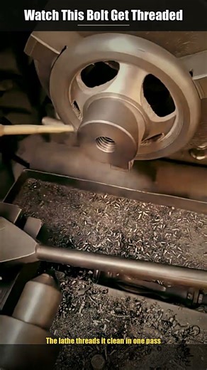 This Lathe Threads an M12 Bolt in One Pass