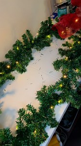 This #diy #christmas #garland will be perfect for your fireplace #mantle this season! #christmasdecor | JustWreathinAroundTX