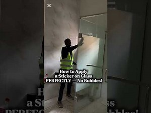 How to Apply a sticker on Glass PERFECTLY — No Bubbles!