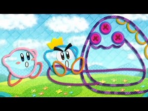 Kirby's Epic Yarn - Full Walkthrough (All 8 Worlds) - Story Mode