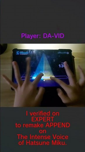 I verified The Intense Voice of Hatsune Miku (EXPERT) (With APPEND Remake)