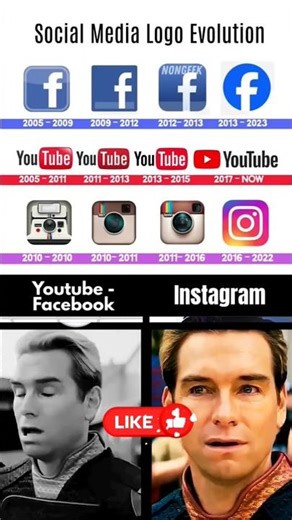 social media logo evolution #memes #funny