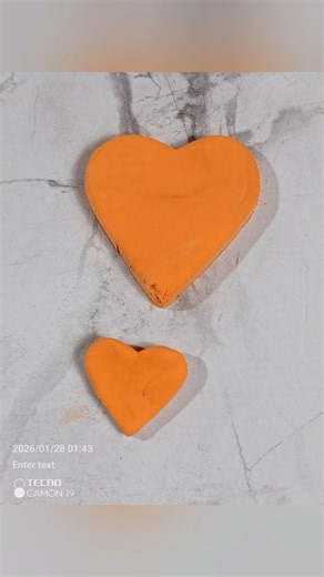 Making a Clay Heart | ASMR #asmr #making #clay #heart #shorts