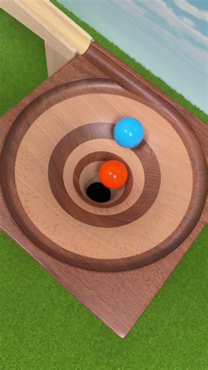 Marbles falling in a vortex Marble Run ASMR #273 Slow Motion Colorful marbles #marblerun #マーブルラン