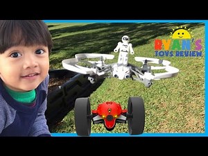 Parrot Mini Drone Airborne Mars and Max Jumping Race