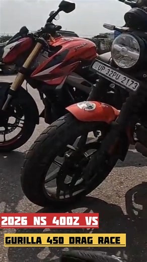 Pulsar Ns 400z 2026 Vs Guerrilla 450 Drag Race & Comparison Test #short #shorts #shortvideo