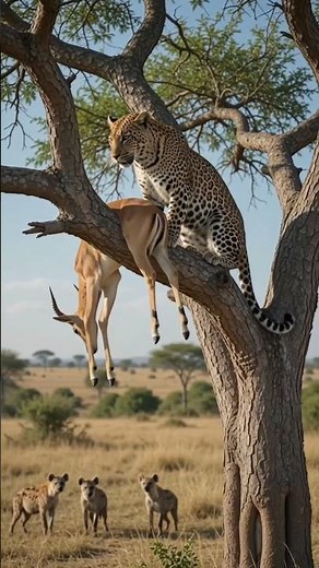 One Leopard vs. A Pack of Hyenas | Wild Survival Battle/wildlife documentary 4k