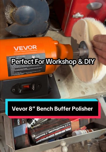 Tired of scrubbing and polishing by hand? The VEVOR 8” Bench Buffer Polisher powers through your metal and tools for a smooth, professional-quality finish every time. Built with a heavy-duty motor and durable construction, it’s perfect for workshops, hobbyists, and DIYers who want results without the hassle. Limited stock — upgrade your workspace before it’s gone! #tiktokshopcreatorpicks #tiktokshopspringglowup #VEVOR #BenchBuffer #polisher @VEVOR Store