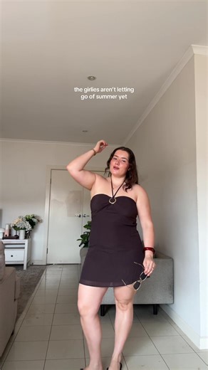 Stylish Mini Dress to Transition from Summer