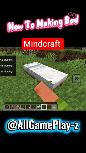 How To Making Bed in mindcraft Trial Game 🎯🎯🎯🎯🎯#shorts #viral