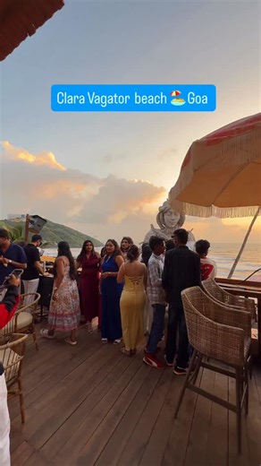 Clara Vagator beach goa #goabeach #goa | Goa story