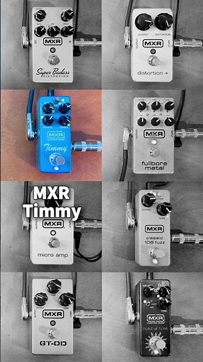 MXR Pedals Sound / Super Badass VS Distortion+ VS Timmy VS Micro Amp VS Fullbore Metal VS GT-OD