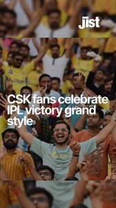 12K views · 2.2K reactions | The final match of the Indian Premier League 2023 between Chennai Super Kings (CSK) and Gujarat Titans (GT) was worth the wait. CSK won their fifth IPL trophy after Ravindra Jadeja scored the much-needed six and four runs in the last two balls in a rain-curtailed match on Monday. CSK fans were seen celebrating CSK's 5th IPL victory all around India. #ipl #IPLT20 #csk #cskfans #india #victory #celebration | Jist | Facebook