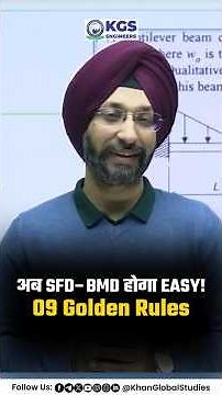 SFD–BMD अब बच्चों का खेल—9 Golden Rules कर देंगे फुल क्लियर! #sfd #bmd #shearforcediagram #kgs