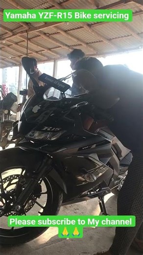 Yamaha YZF-R15 Bike servicing #lifeisbutadream #vlogwithsohelvillagelifestyleinbangladeshbeautiful