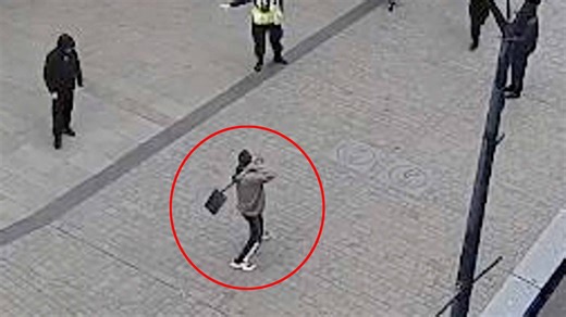 Man goes on rampage with shovel in busy downtown