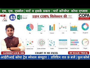 CHART IN MS EXCEL | CHART & ITS TYPE IN MS EXCEL | CHART FOR ITI TO COPA TRADE | CHART IN HINDI COPA