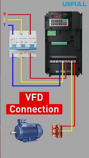 How to wire a 3-Phase motor and VFD