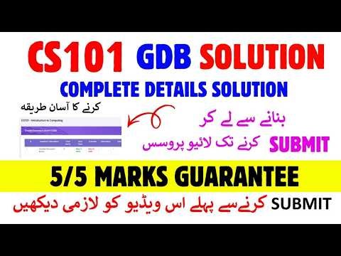 𝐂𝐬𝟏𝟎𝟏 GDB 𝐒𝐨𝐥𝐮𝐭𝐢𝐨𝐧 𝟐𝟎𝟐6 || 𝐂𝐬𝟏𝟎𝟏 GDB 𝟐𝟎𝟐6 || 𝐂𝐬𝟏𝟎𝟏 GDB Spring 𝟐𝟎𝟐6 ||𝐅𝐮𝐥𝐥 Detailed Solution