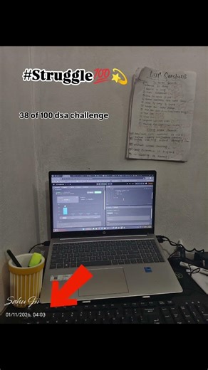 Dsa Challenge 💯💫 #coding #motivation #viral #minivlog #dsa #programming #progress #motivation #tech