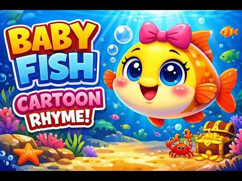 Baby Fish Cartoon Rhyme 🐟 | Fun Kids Song | Hindi Rhymes for Children