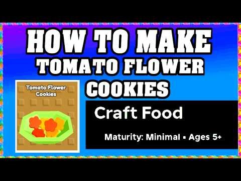 How To Make TOMATO FLOWER COOKIES in CRAFT FOOD : ROBLOX :[Make New Recipe][Update](Guide/Tutorial)