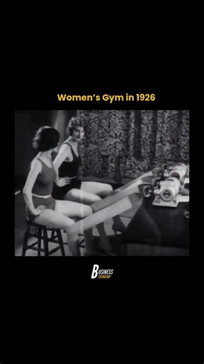 Business Tutorship | This clip from 1926 offers a rare look at early women’s gym routines, including vibrating belt machines once thought to melt away fat.... | Instagram