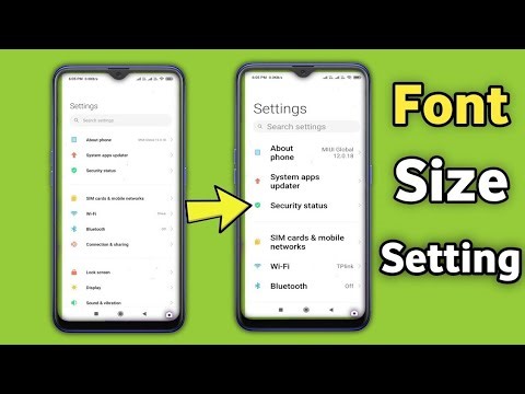 Change Font Size Android | Big Font Small Font | Maximise Minimise Font