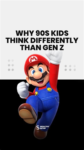 Wealthy Setup on Instagram: "A psychologist explains why kids of the 90s developed different mental wiring than Gen Z — largely because of games. Back then there were no autosaves, no hints, no endless rewards. You had three lives — and that was it. Mario, Sonic, Prince of Persia taught one lesson: fail, restart, endure. Tetris, Doom, Zelda forced players to memorize maps and patterns, training memory, navigation, and patience. Finish a level — turn off the console. No infinite dopamine. Play wa