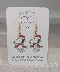 Snoopy With Christmas Hat, Red Scarf: Snoopy Cartoon Character - Etsy Canada