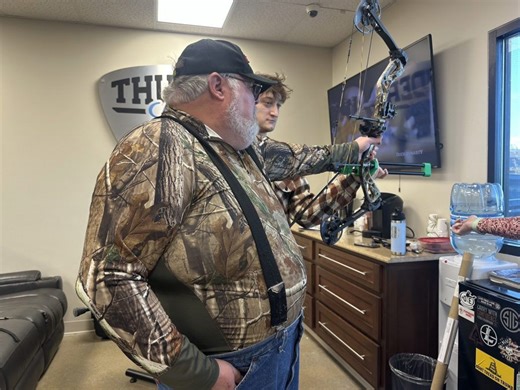 Bullseye: Trine engineering students design machinery for veteran to get back into archery