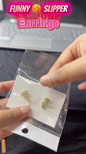 Funny slipper earrings 🫶✨ #youtubeshorts #shorts #meesho