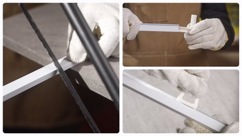 4 Pack Window Screen Kit 3/4 x 5/16 Inch Aluminum Frame with Corners, Spline, Springs, Pull Tabs, Screen Mesh and Screen Rolling Tool 32'' x 32''