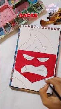 🔥 How to Draw Anger | Inside Out Painting Tutorial #AngerArt #InsideOutDrawing #PaintingTutorial
