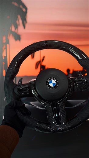 BMW Steering Wheel Upgrade 🔥 Carbon Fiber Interior Transformation