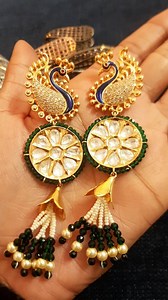 1.1K views · 28 reactions | Stunning beauty with gold polish , High quality kundan and AD , both designs are in same range . Let us know which 1 u liked more ? If want to order what's app at 7733884910 | Go Glamour | Facebook