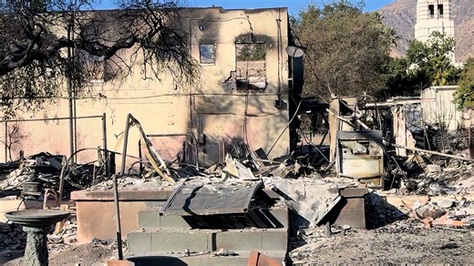 5.2M views · 93K reactions | Clean up and search and rescue crews in Altadena, California, begin their daunting task of cleaning up the streets and rummaging through debris in burnt homes. Other crews are replacing power lines and electricity poles to restore power. | via TJ Manotoc, ABS-CBN News | ABS-CBN News | Facebook