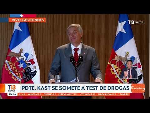 President José Antonio Kast underwent a drug test