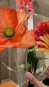 143K views · 19K reactions | Vibrant bloom fusion for a corporate event Check our website for more floral arrangements: Tsemko.com #giantflowers #standingflowers #oversizedpaperflowers #lifesizeflower #paperflowersdecor #customprops #tsemkodecor #tsemko #art #windowdisplay #diy | Tsemko Decor | Facebook